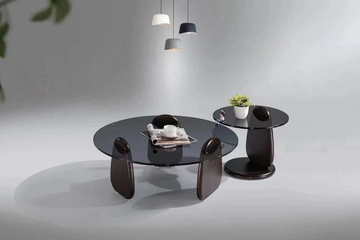 Coffee table with glasstop