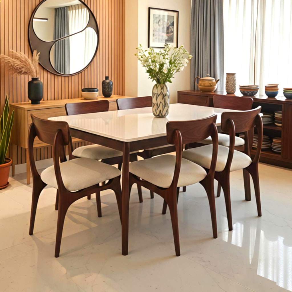 Cresta | Scandinavian Teakwood Dining Set