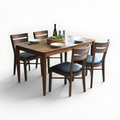 Aspen Teakwood Dining Set | Marble Top & Wooden Top | 4 & 6 Seater