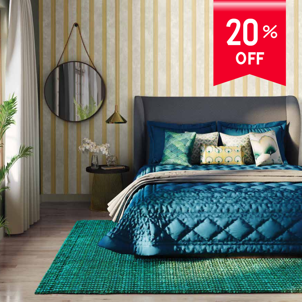 Cherish Heritage Stripe Wallpaper Roll — Ador by Asian Paints