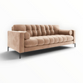 Cosmo 3 Seater Sofa | Deep-Buttoned Velvet Sofa in Hyderabad