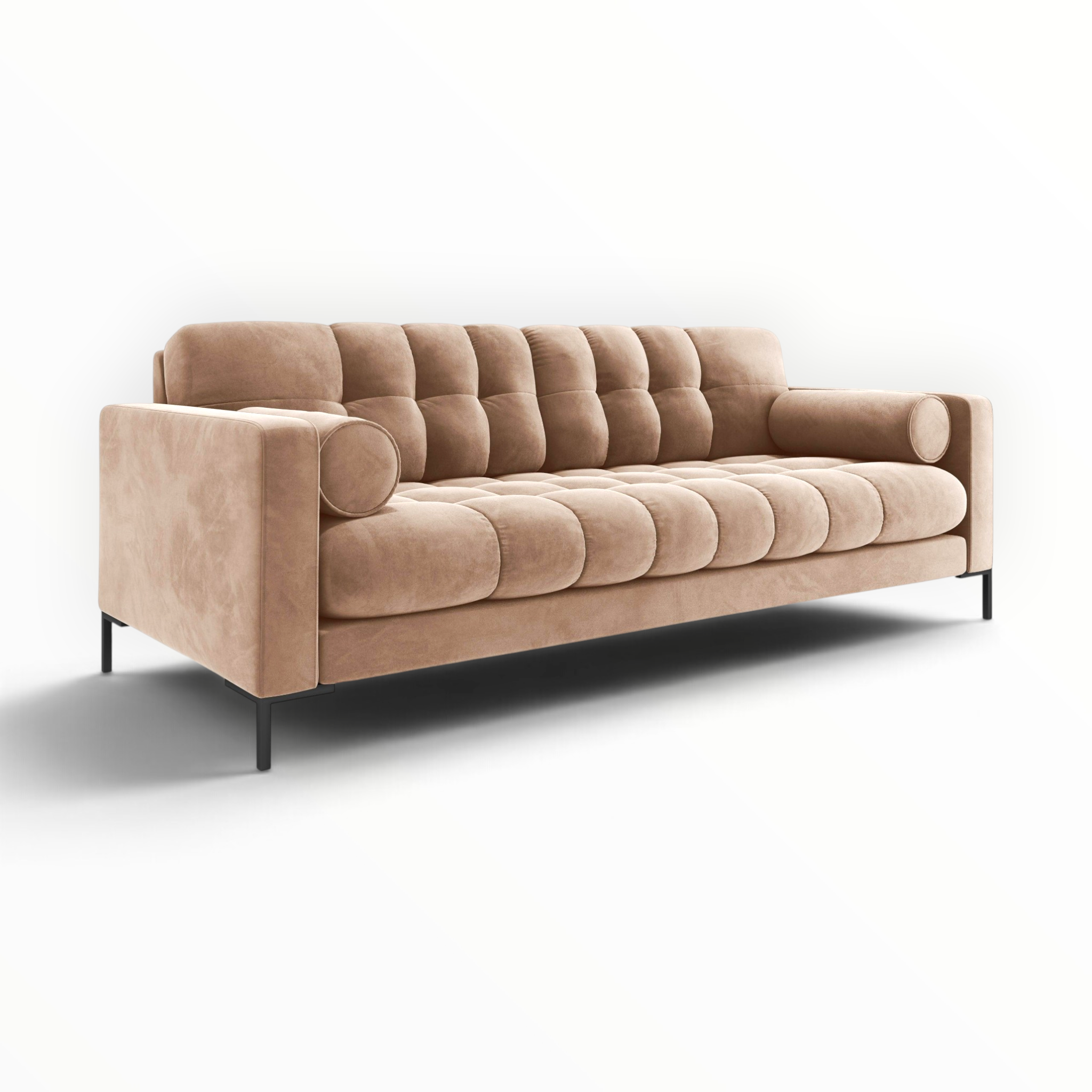 Cosmo 3 Seater Sofa | Deep-Buttoned Velvet Sofa in Hyderabad