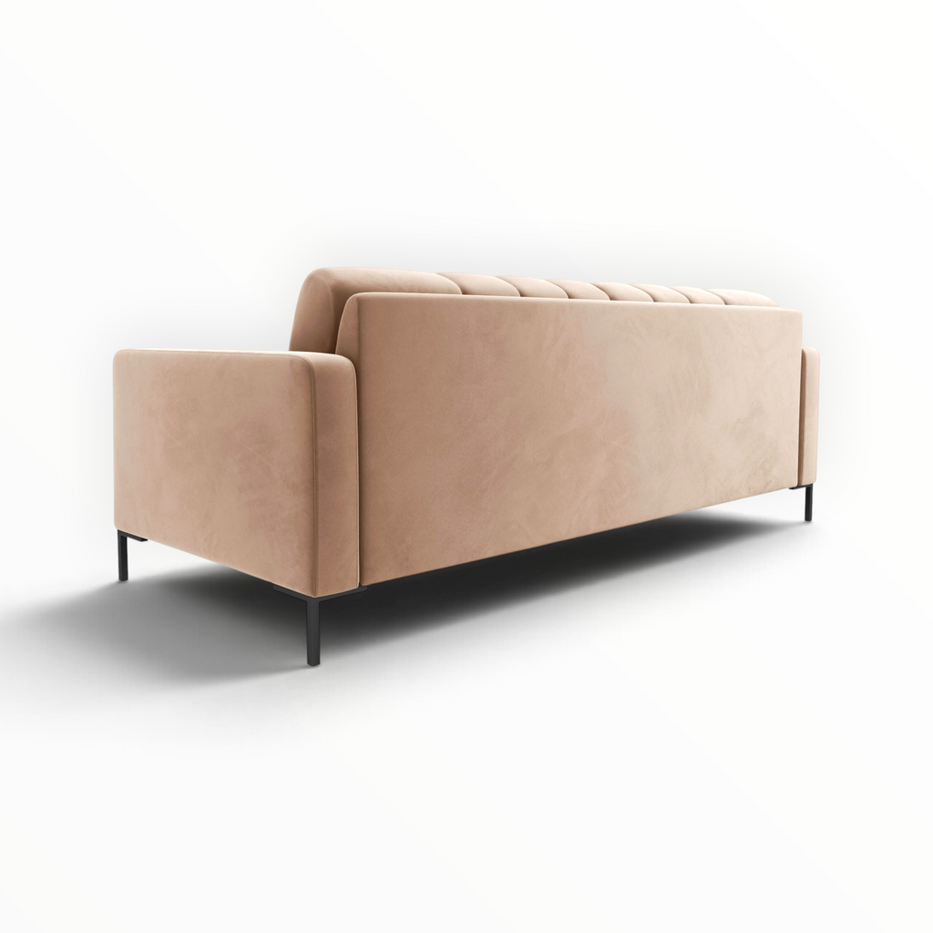 Cosmo 3 Seater Sofa | Deep-Buttoned Velvet Sofa in Hyderabad