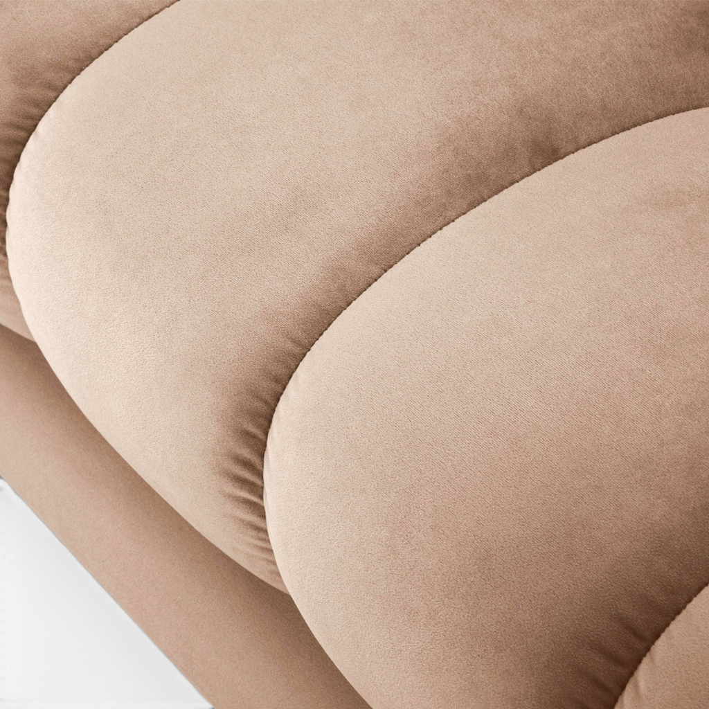 Cosmo 3 Seater Sofa | Deep-Buttoned Velvet Sofa in Hyderabad