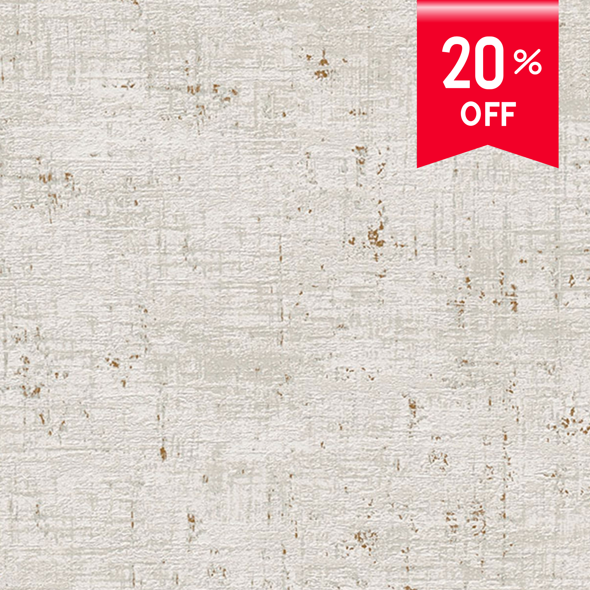 Creative Thought ivory textured wallpaper installed in a living room setting