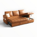 Denver sofa cum bed with chaise storage open – hydraulic lift – Woodkraft Studio Hyderabad