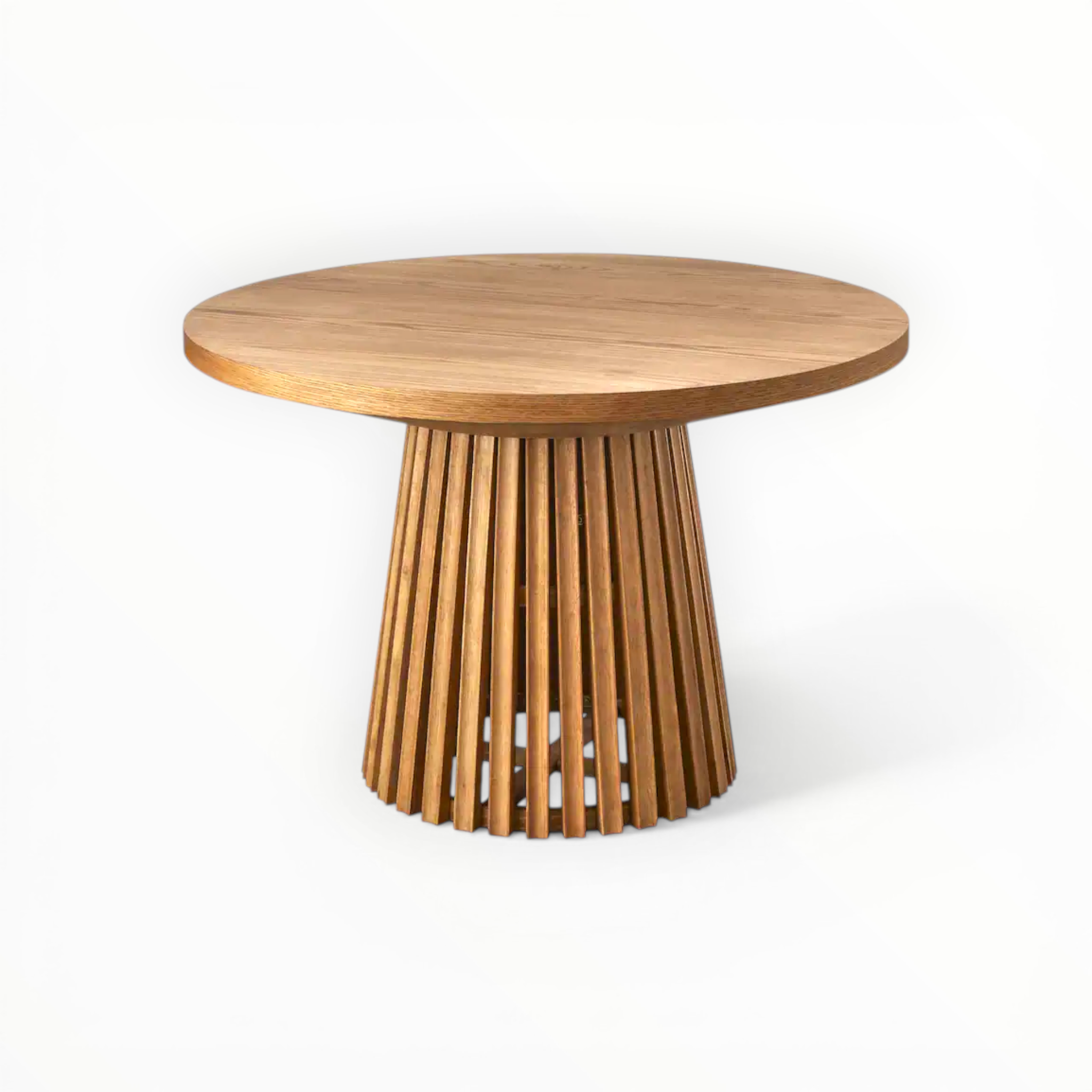 Echo Round Dining Set | Teakwood & PVC Rattan Back Chairs | Customisable