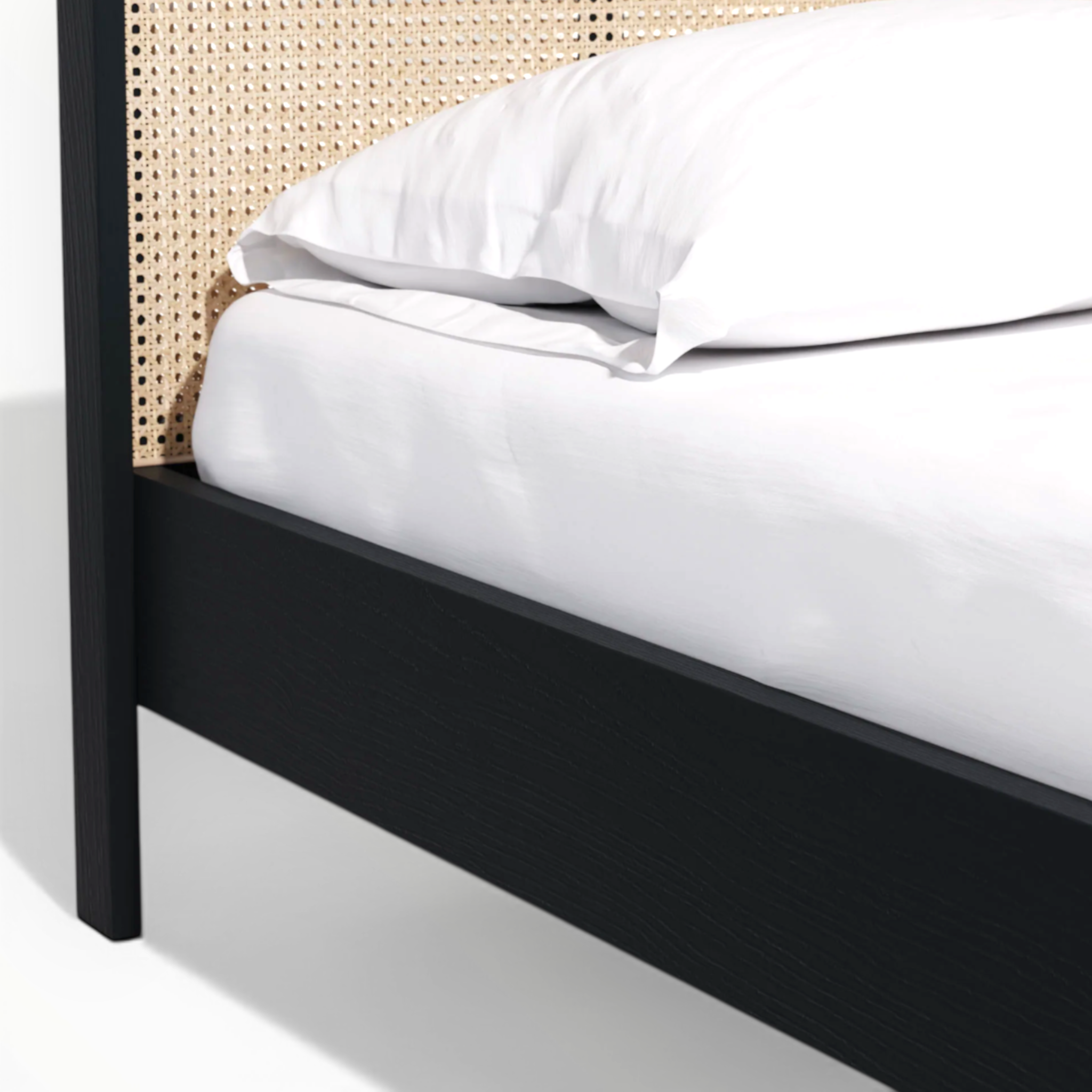 Essence | Teakwood & Rattan Bed | King & Queen Size | Hydraulic & Box Storage | Handcrafted in Hyderabad