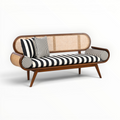 Flink Loveseat – Teakwood & Rattan 2-Seater Sofa