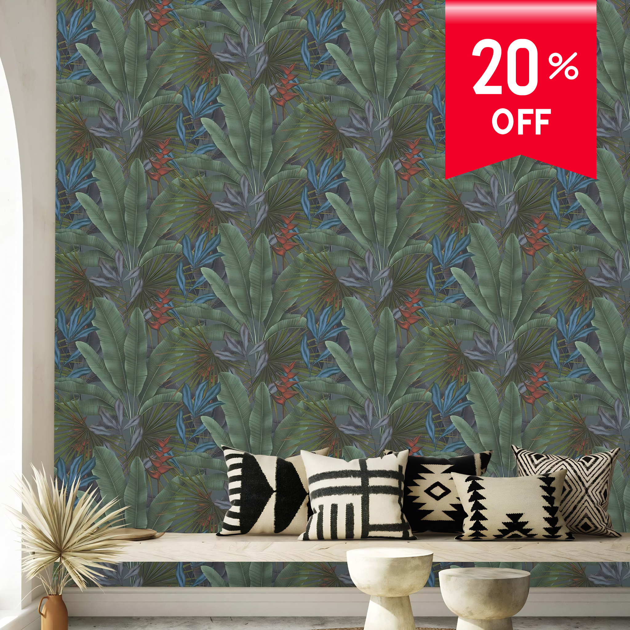 Herbaceous Wallpaper Roll — Stories of Life by Excel | 4 Colourways
