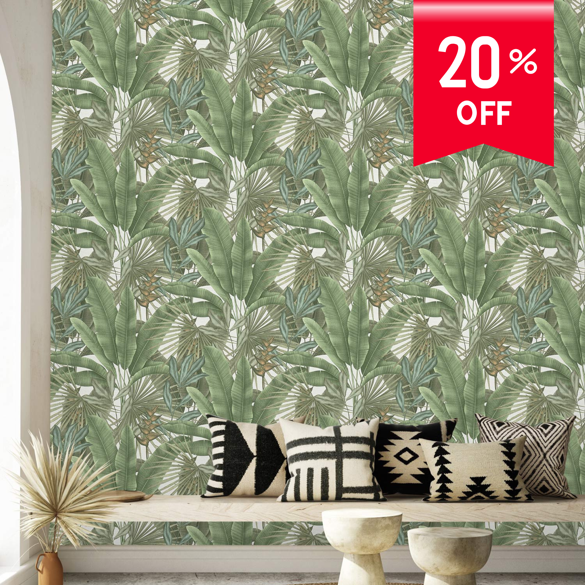 Herbaceous Wallpaper Roll — Stories of Life by Excel | 4 Colourways
