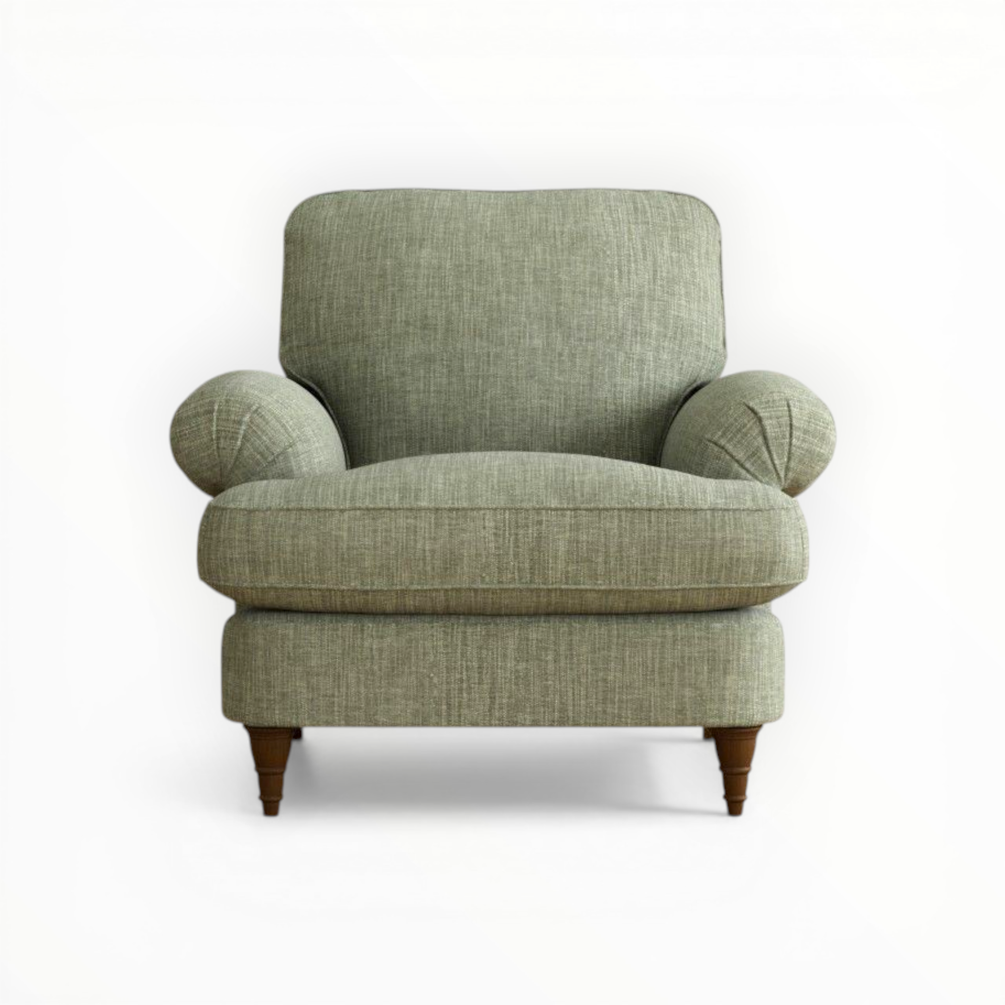 Howard Armchair | Classic Roll-Arm Upholstered Armchair