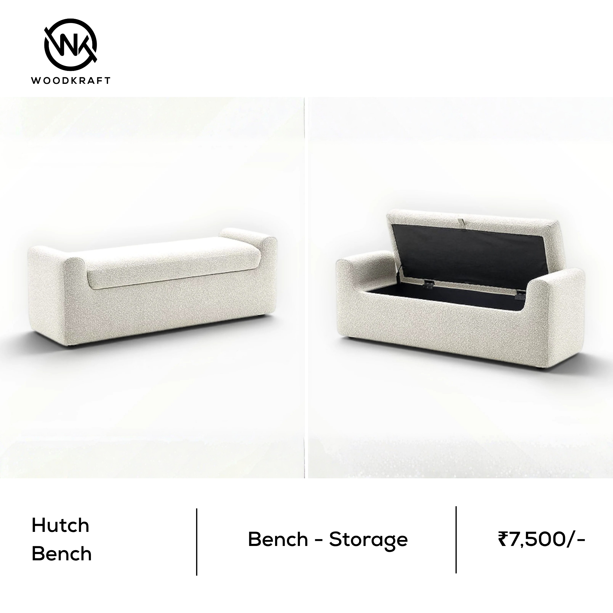 Hutch Upholstered Storage Bench | Xpress — 48-Hour Delivery