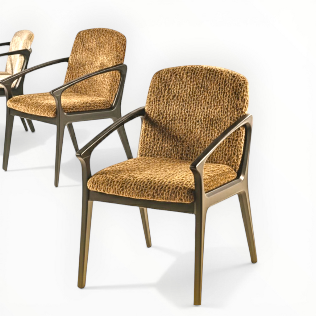 Knot Dining Set | Teakwood & Marble Top | Cushion Chairs | 4 & 6 Seater