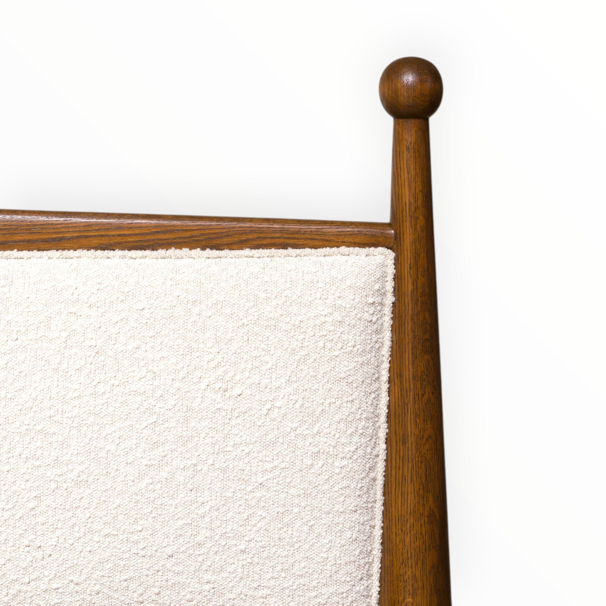 Mejasteak four poster bed headboard close-up — solid teakwood panel and post detail, Woodkraft Studio Hyderabad