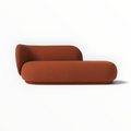 Milano upholstered day bed close-up arm and backrest detail – Woodkraft Studio Hyderabad