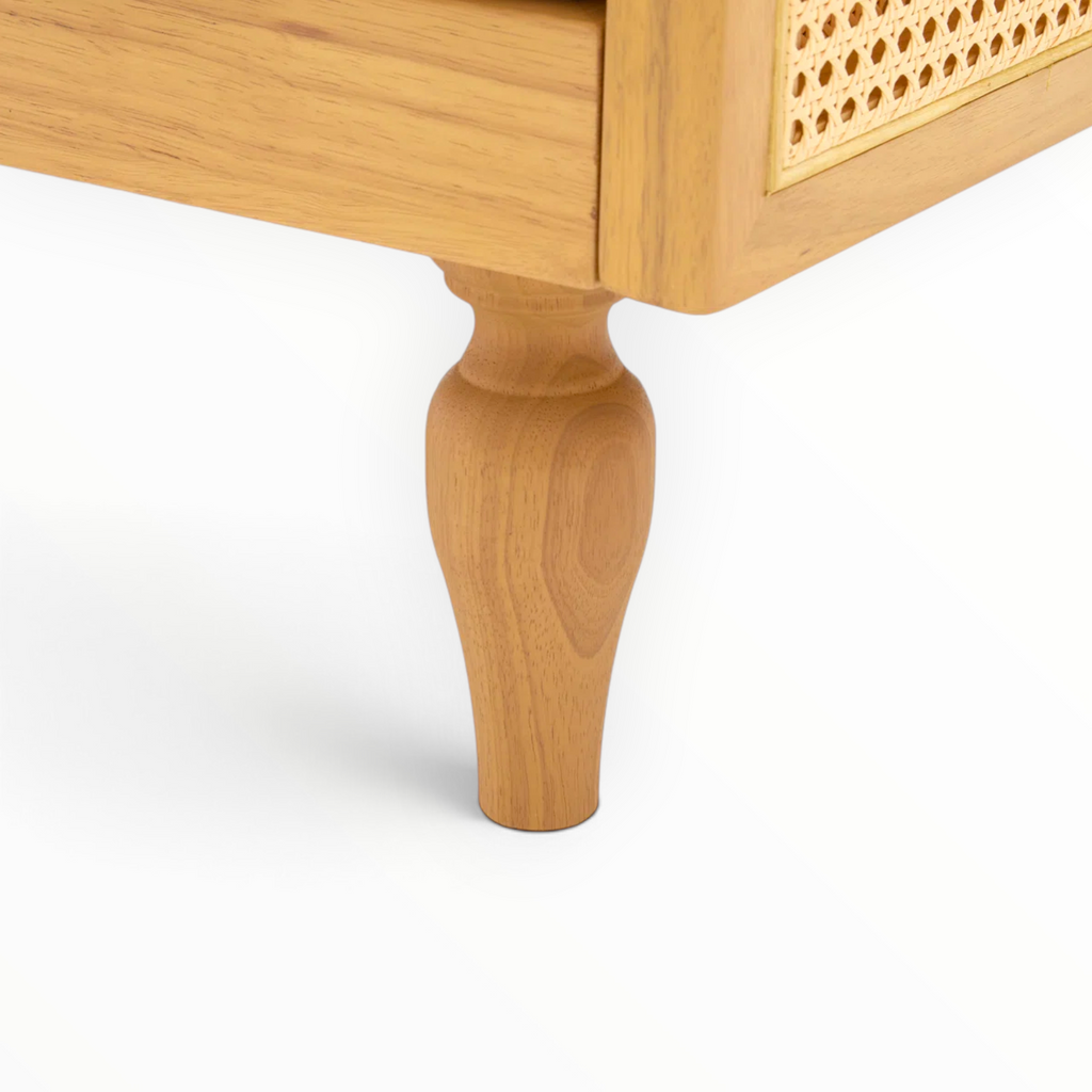Mist sofa turned solid teakwood leg close-up – handcrafted – Woodkraft Studio Hyderabad