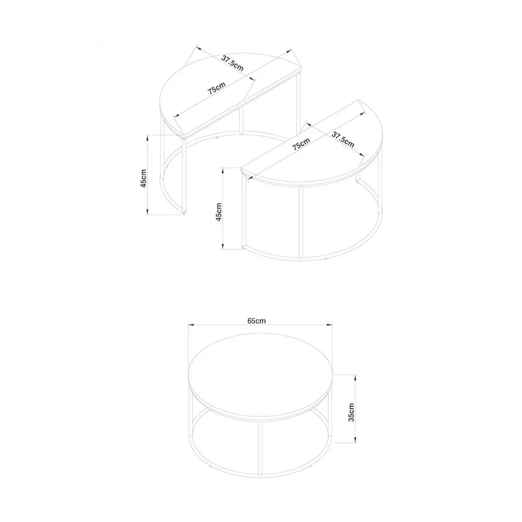 Dimensions of a cylindrical object with measurements in millimeters.