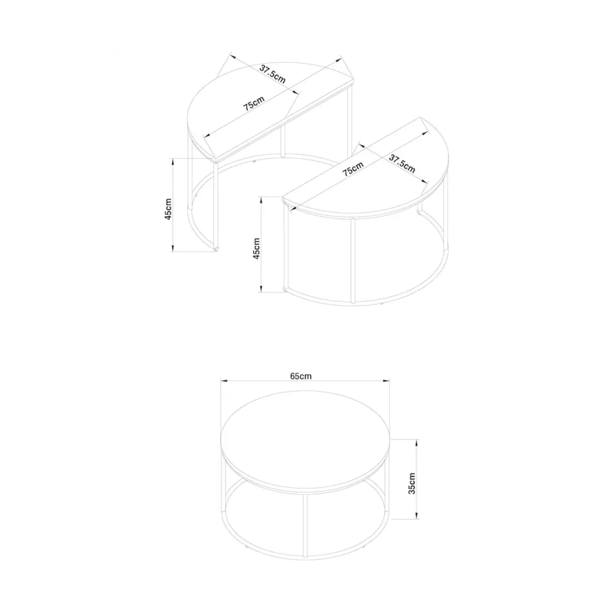 Dimensions of a cylindrical object with measurements in millimeters.