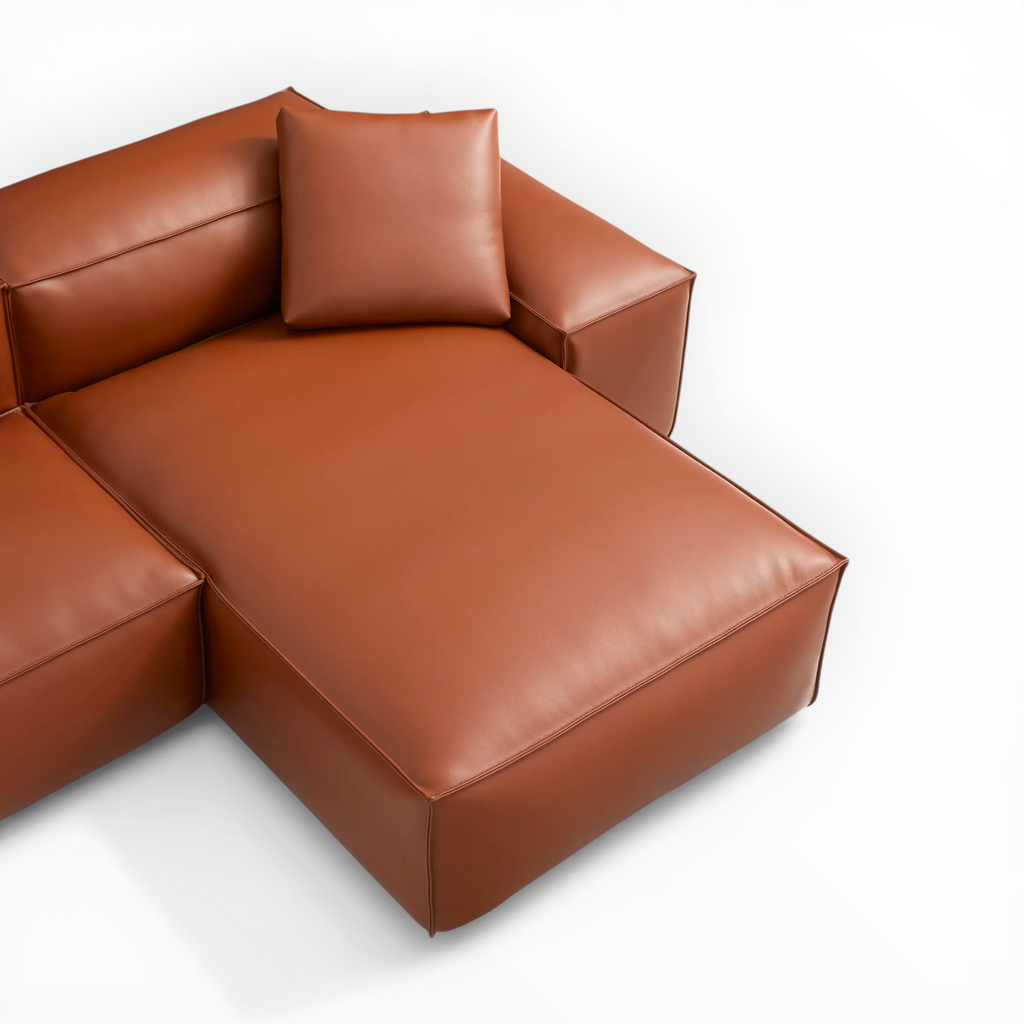 Opulence L-Shape Chaise Lounger – Custom Sectional Sofa in Hyderabad
