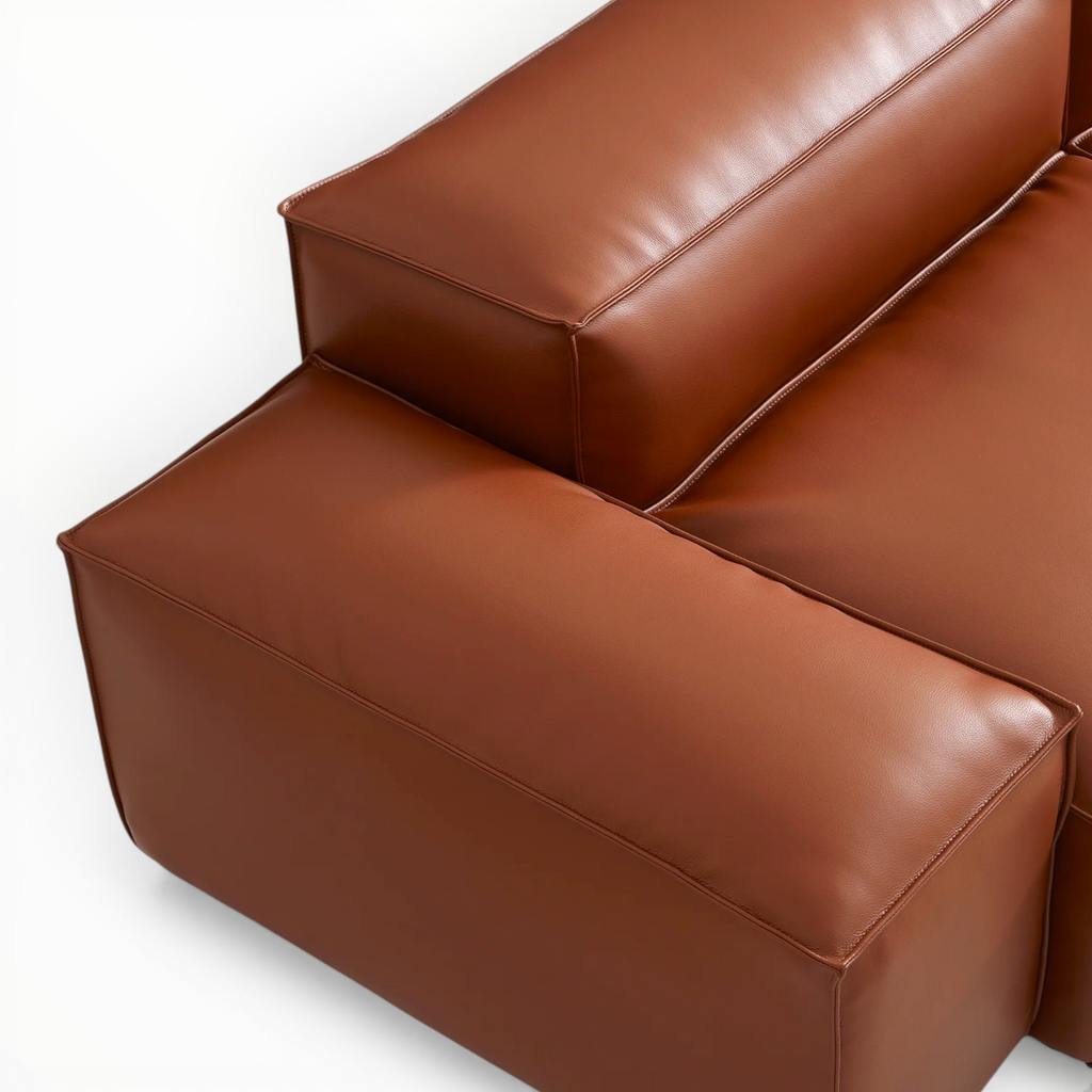 Opulence L-Shape Chaise Lounger – Custom Sectional Sofa in Hyderabad