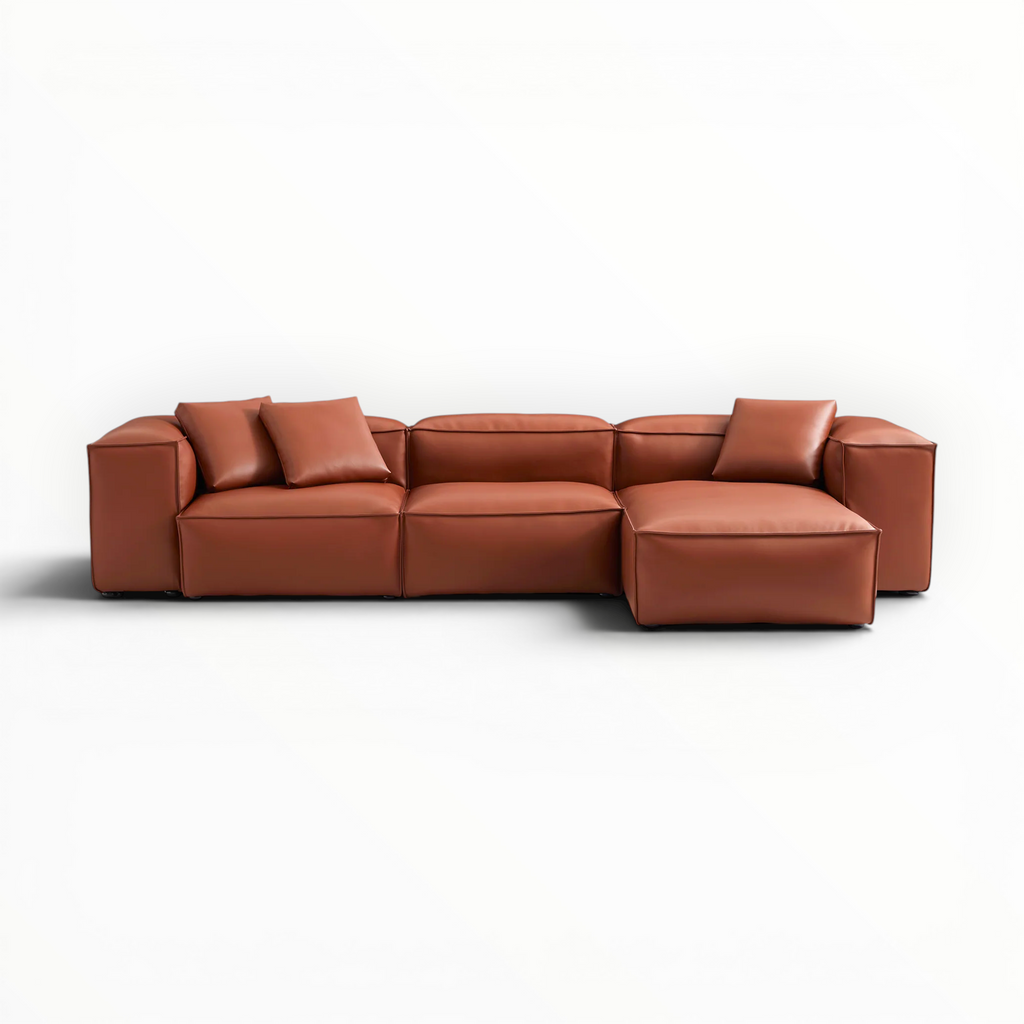 Opulence L-Shape Chaise Lounger – Custom Sectional Sofa in Hyderabad