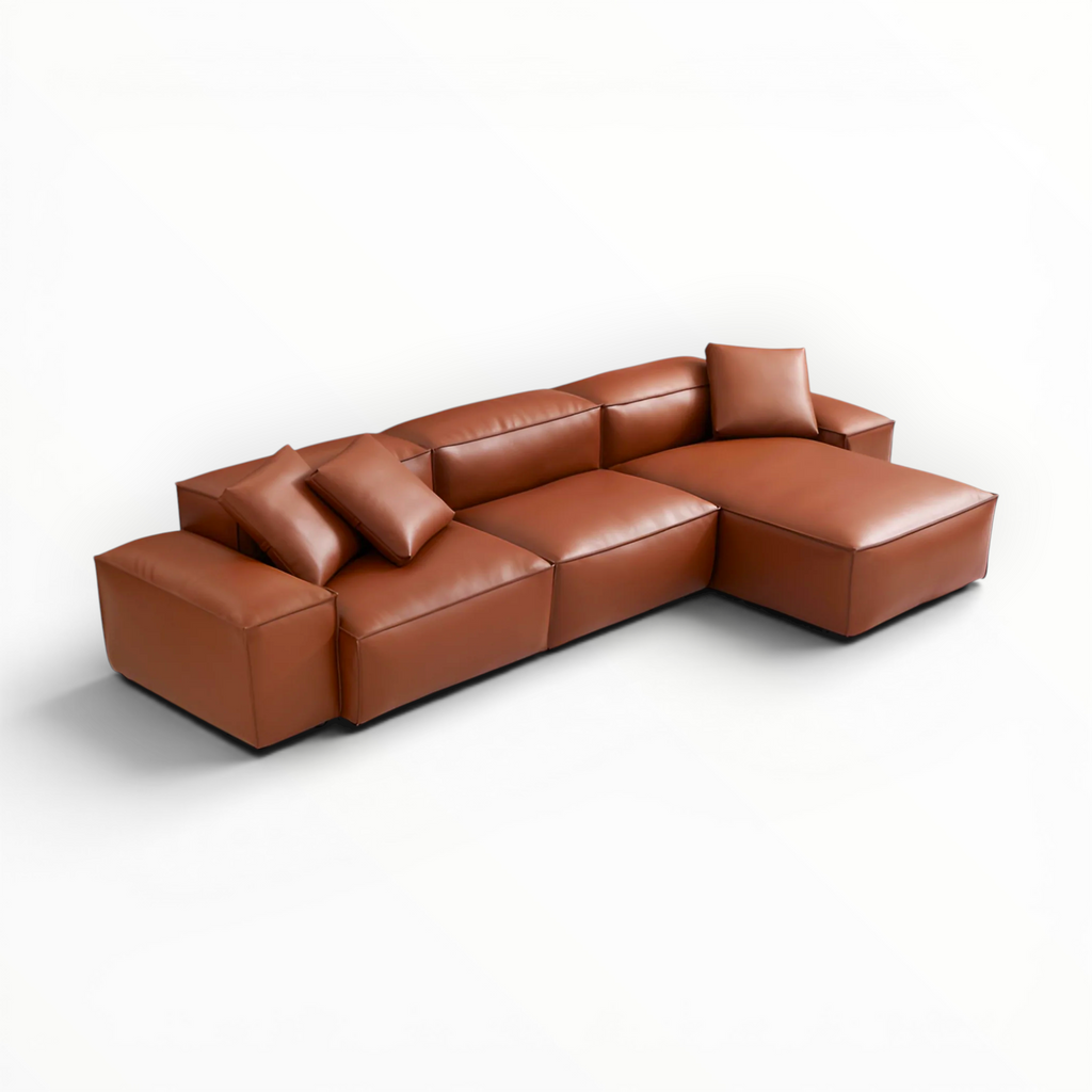Opulence L-Shape Chaise Lounger – Custom Sectional Sofa in Hyderabad