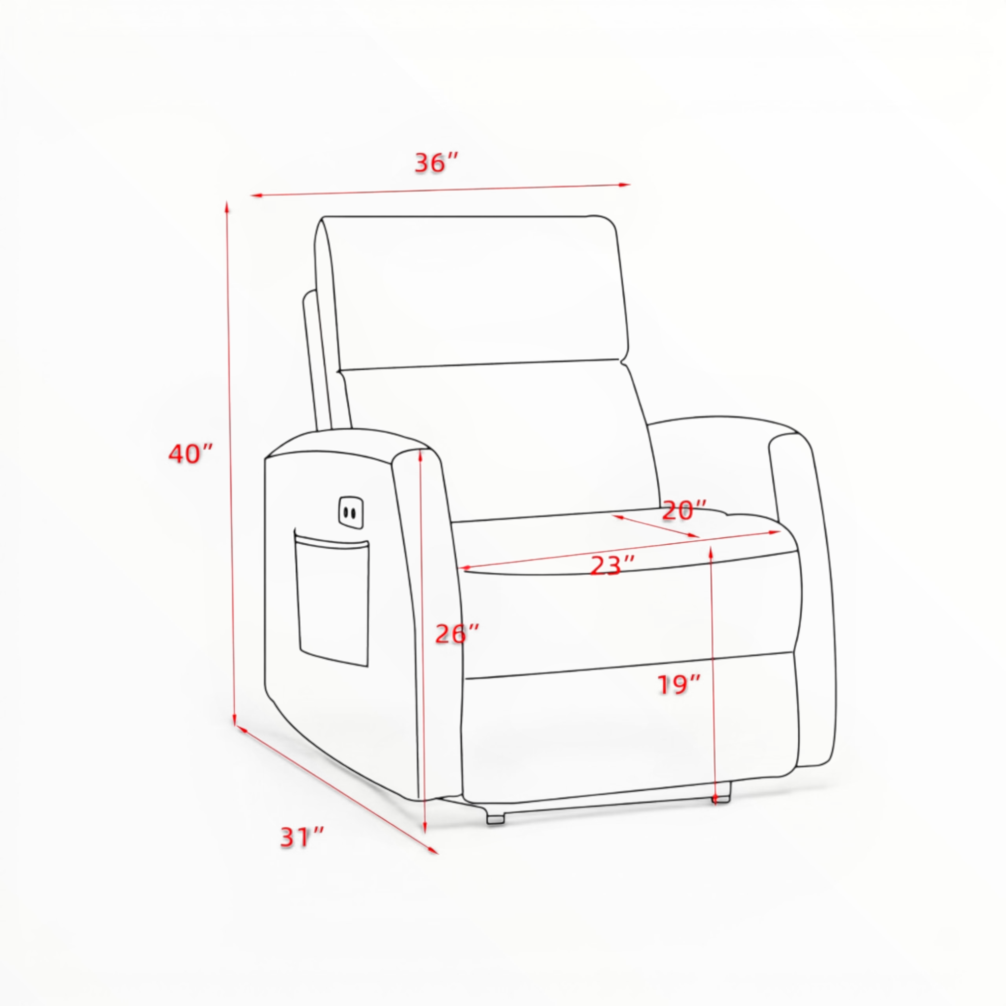 Poise High Back Recliner