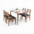 Pristine Dining Set | Teakwood | 4 & 6 Seater | Wooden, Marble & Onyx Top