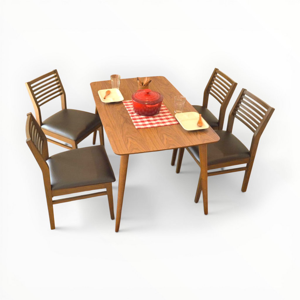 Pristine Dining Set | Teakwood | 4 & 6 Seater | Wooden, Marble & Onyx Top
