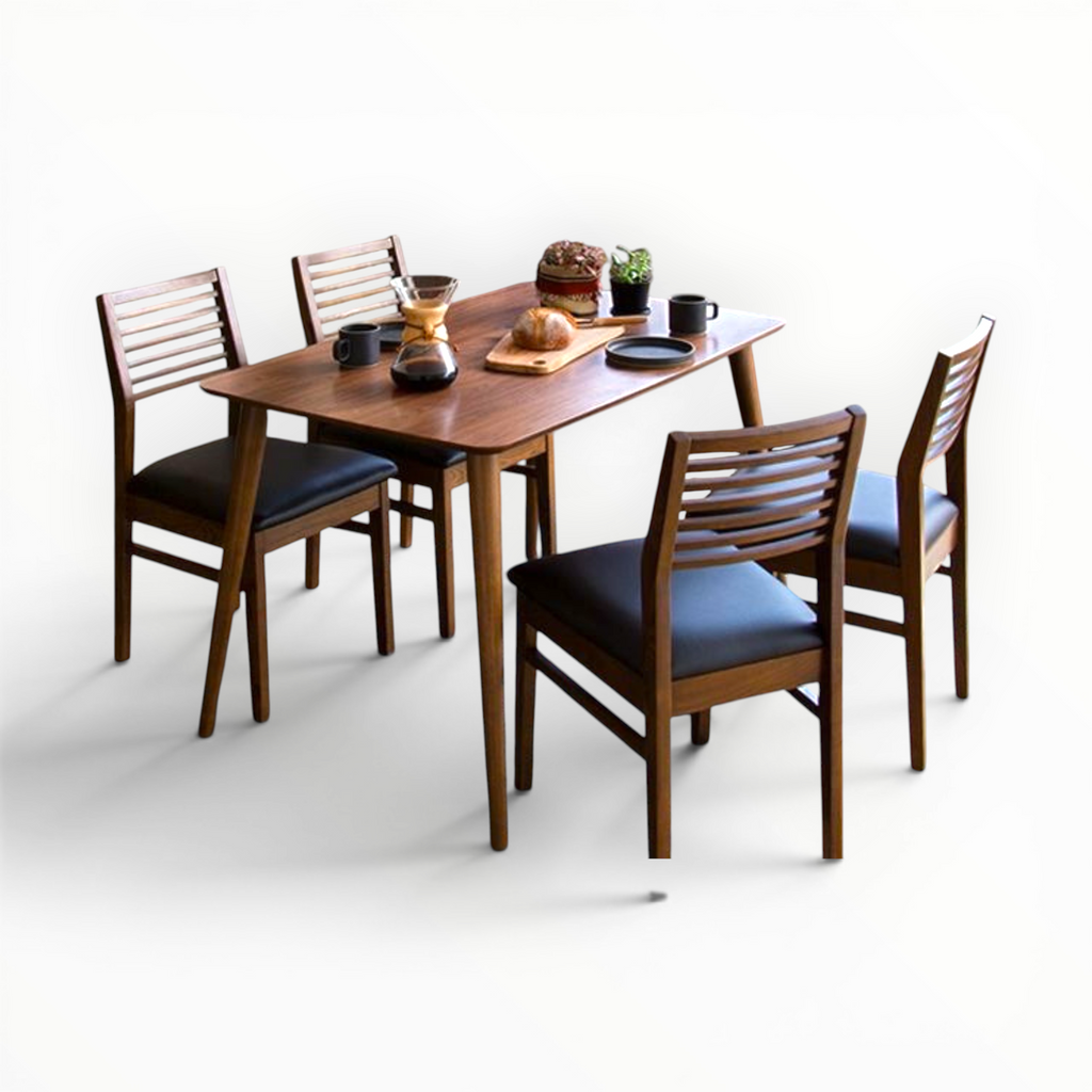 Pristine Dining Set | Teakwood | 4 & 6 Seater | Wooden, Marble & Onyx Top