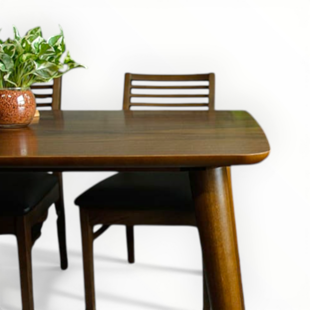 Pristine Dining Set | Teakwood | 4 & 6 Seater | Wooden, Marble & Onyx Top