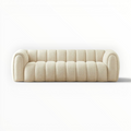 Beige sofa on a white background