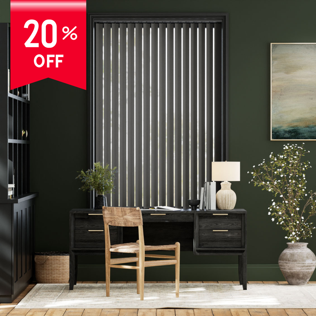Vertical Blinds in Hyderabad | Durable Window Blinds for Home & Office — Woodkraft Studio