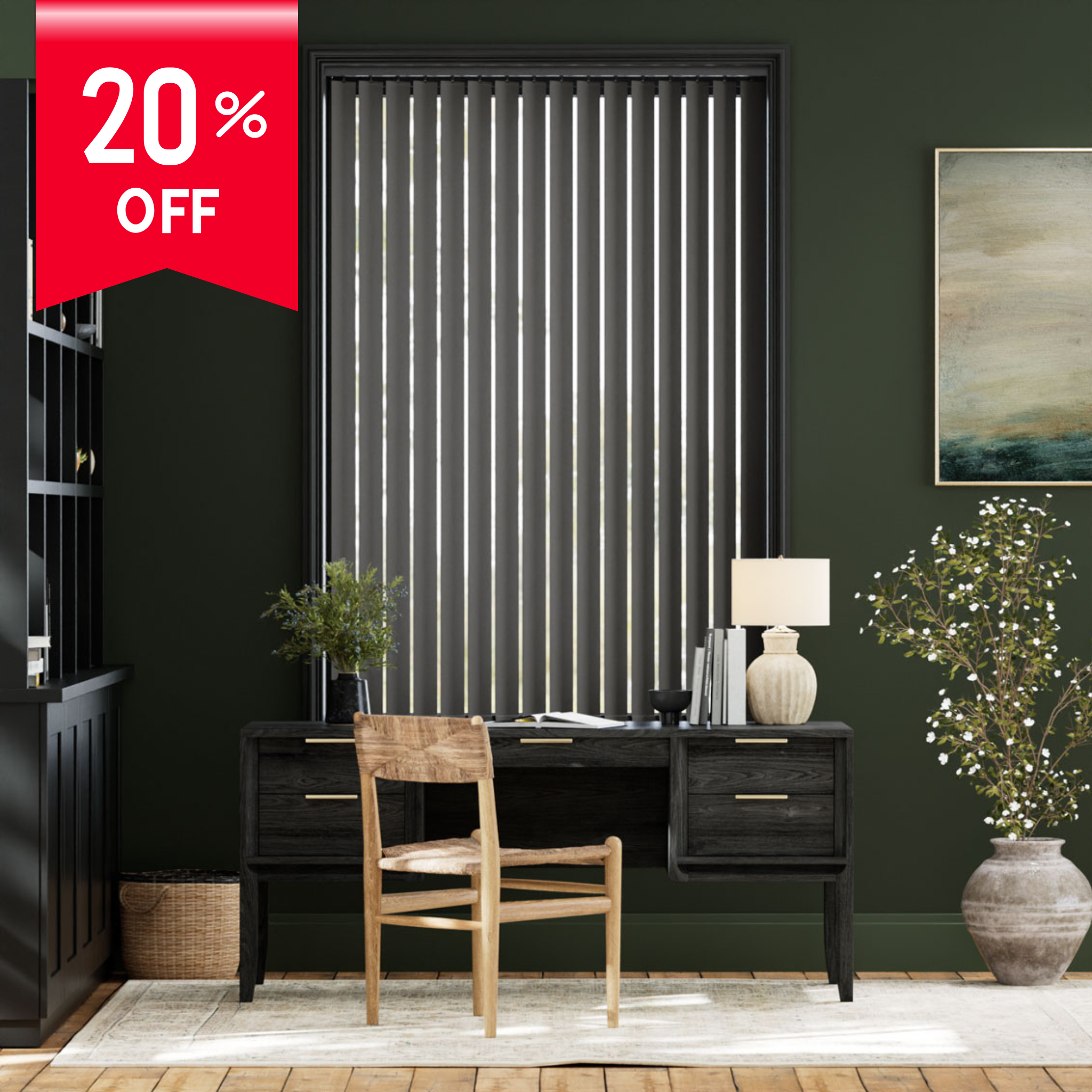 Vertical Blinds in Hyderabad | Durable Window Blinds for Home & Office — Woodkraft Studio