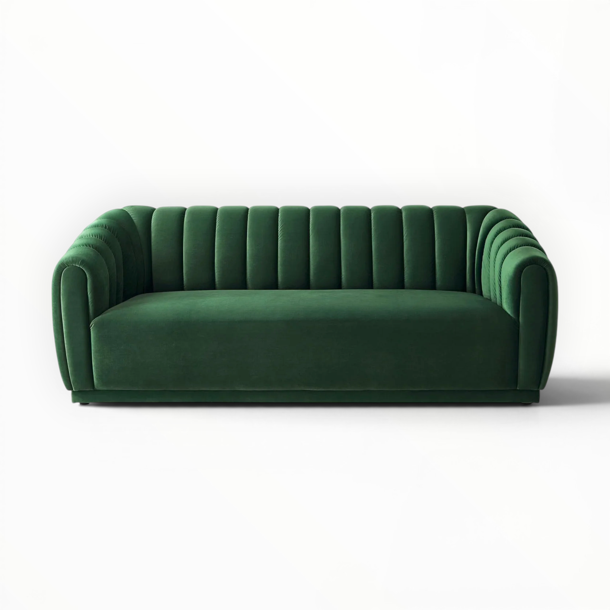 Ritz Sofa — Channel Tufted Velvet 3 Seater | Made to Order in Hyderabad