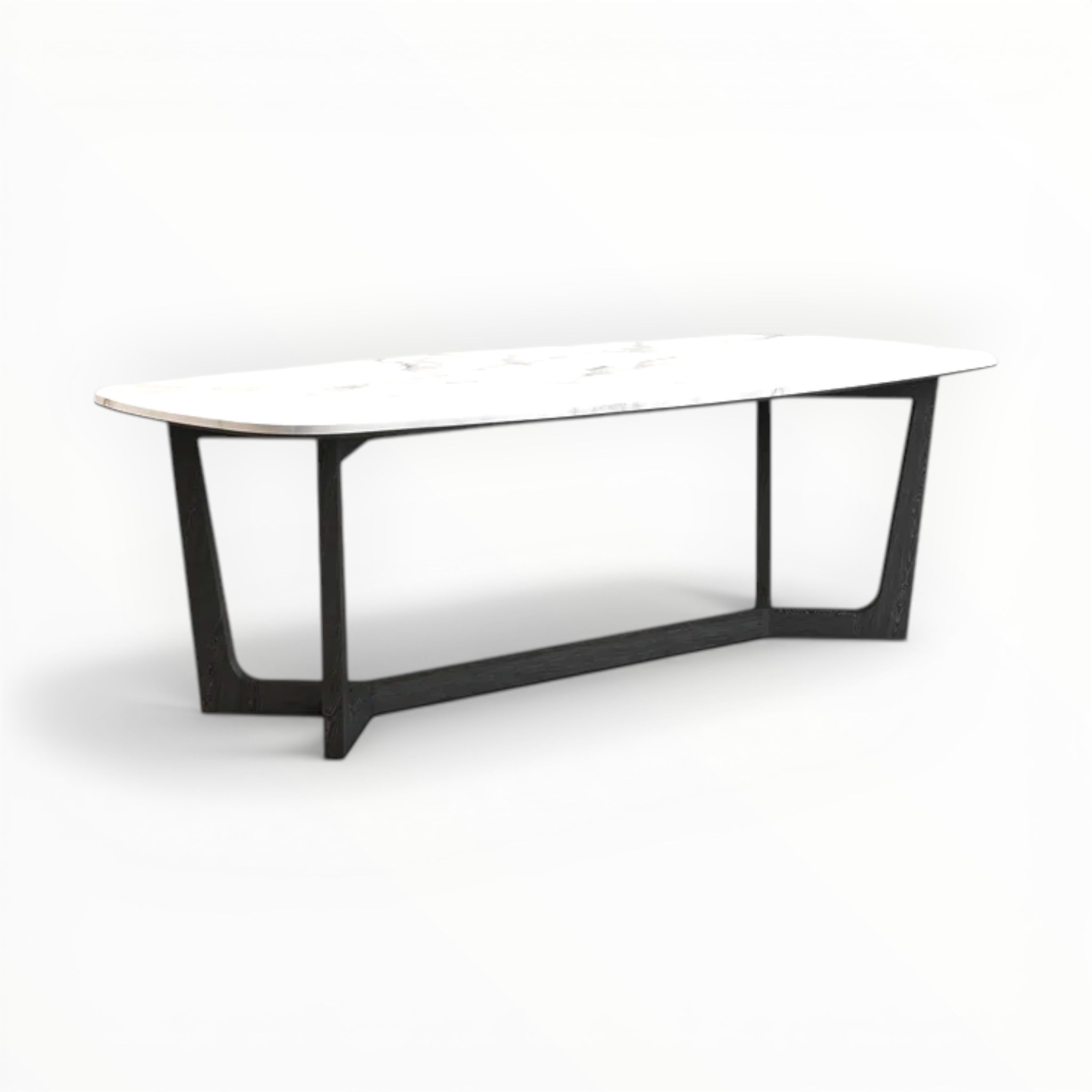 Romano Dining Set | Marble Top Teakwood Dining Table | Woodkraft Studio Hyderabad