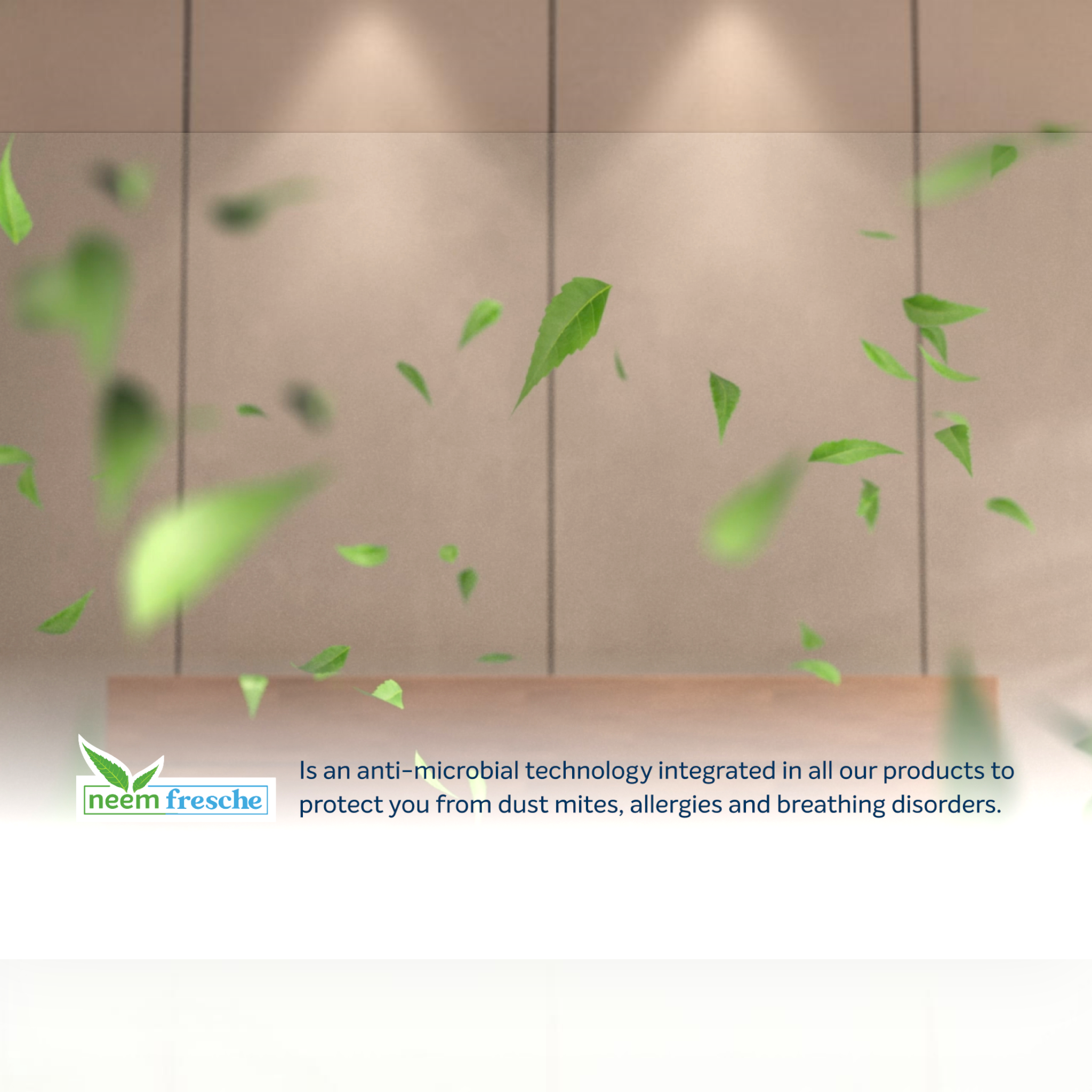 Product with green leaves and 'neem fresche' branding on a neutral background
Sleepwell Pro FitRest luxury Mattress – Authorised Dealer Hyderabad