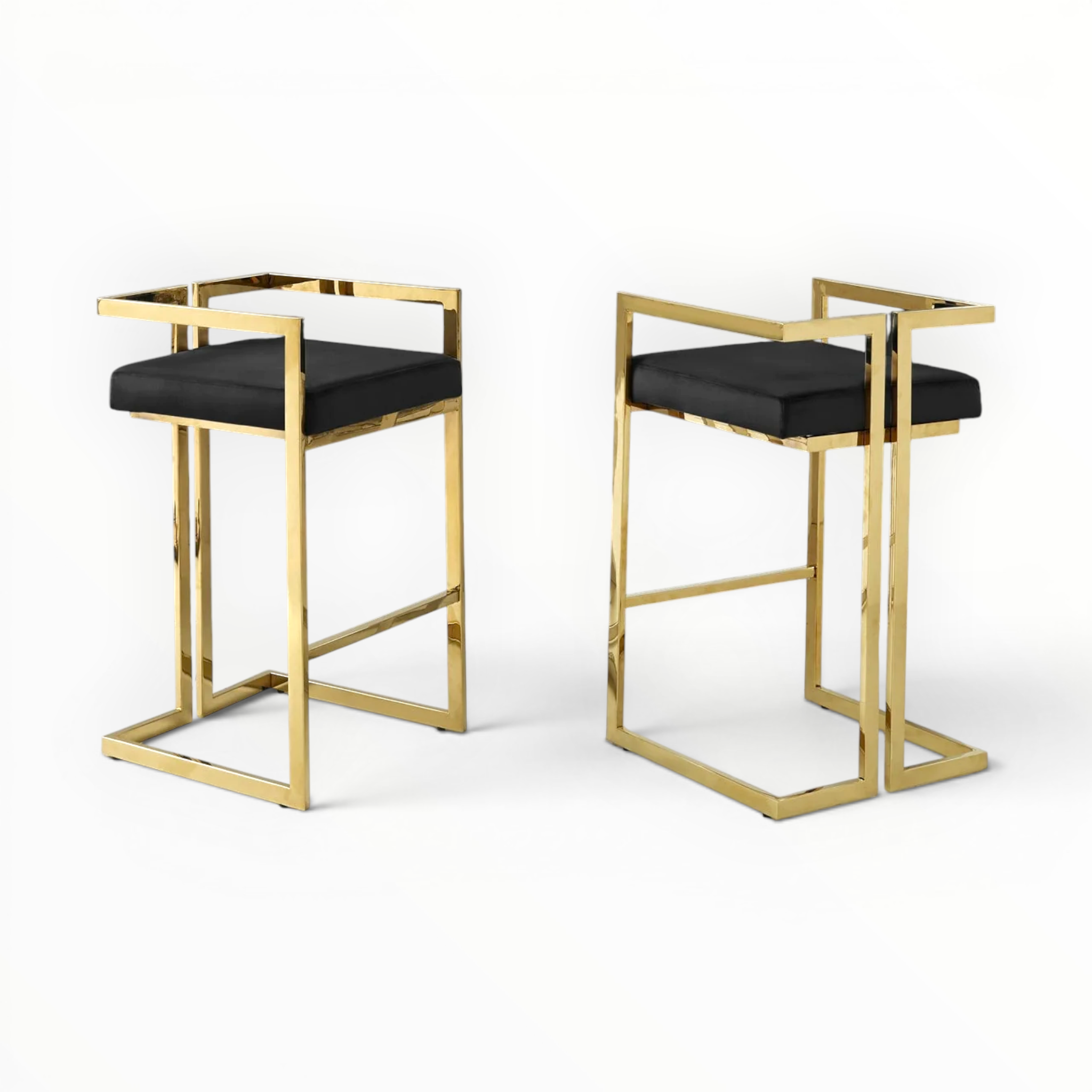 Vance Steel Bar Stool – Customisable PU Finish