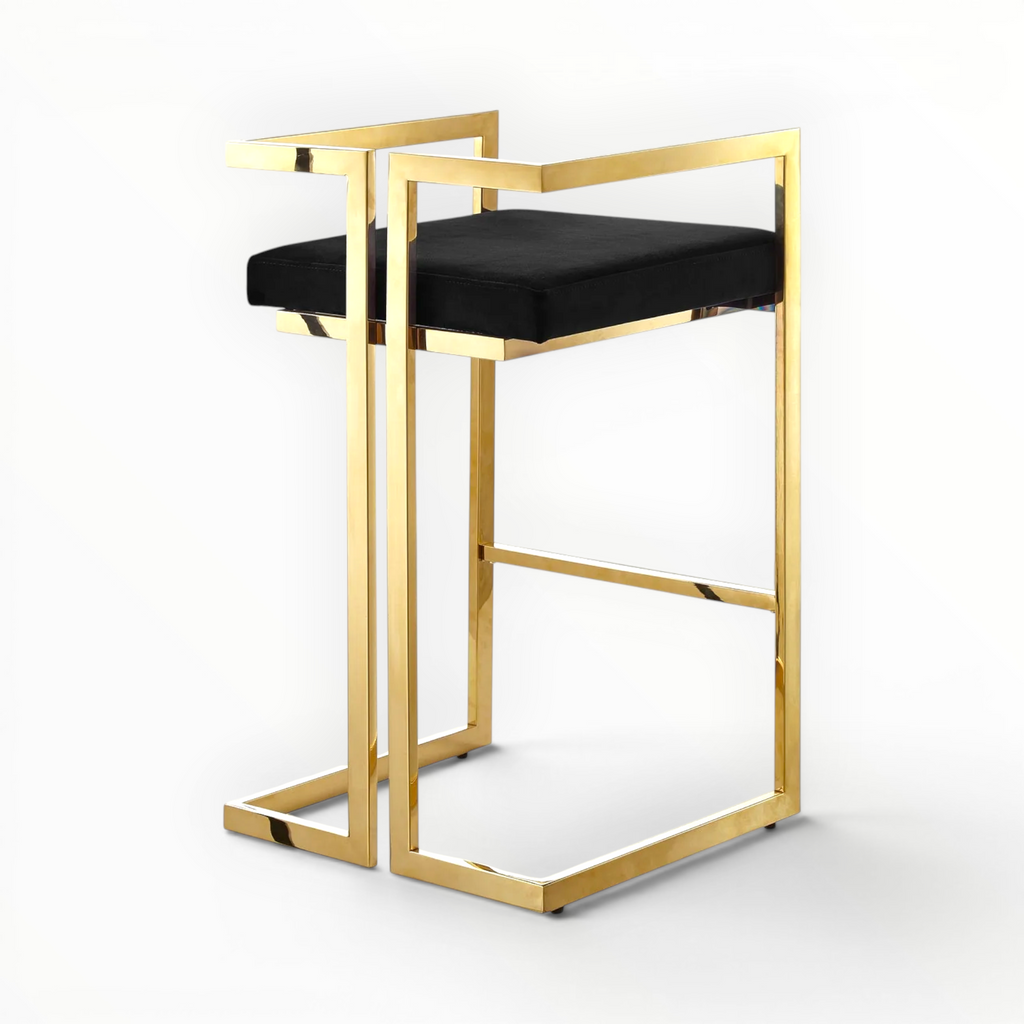 Vance Steel Bar Stool – Customisable PU Finish