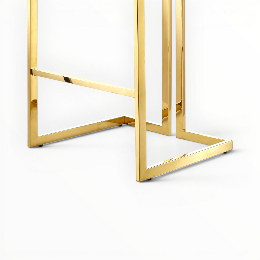 Vance Steel Bar Stool – Customisable PU Finish