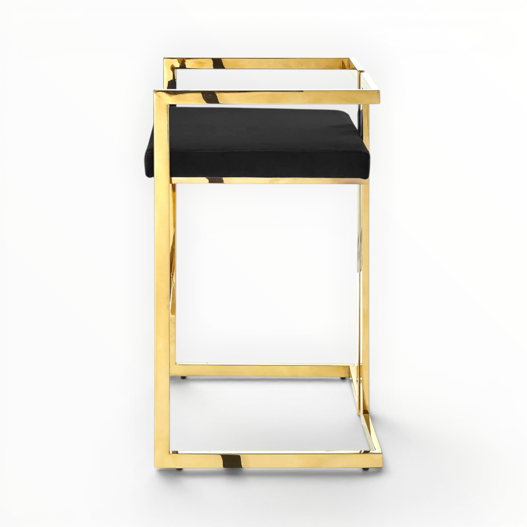 Vance Steel Bar Stool – Customisable PU Finish