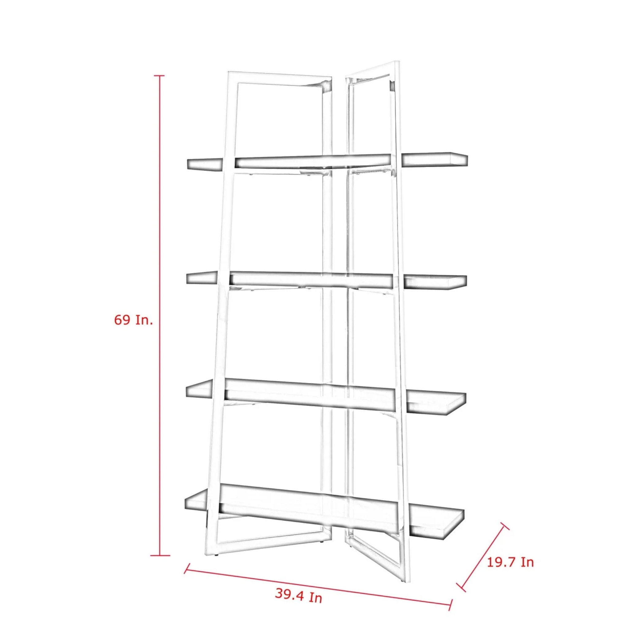 Vertex Steel Bookshelf with Bespoke Duco Finish