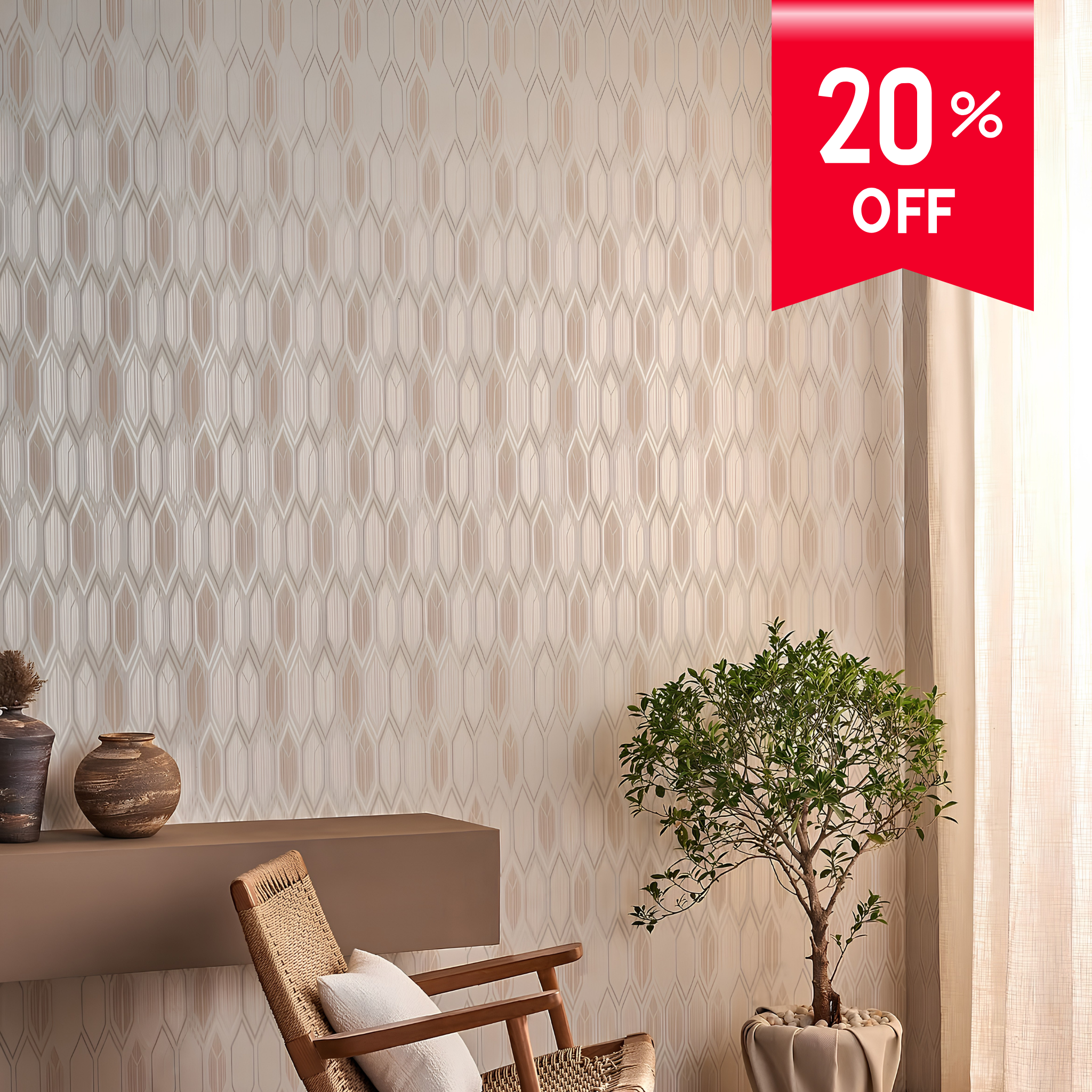 Tendril Wallpaper Roll — Gallery 27 Orchard by D'Decor Wallart
