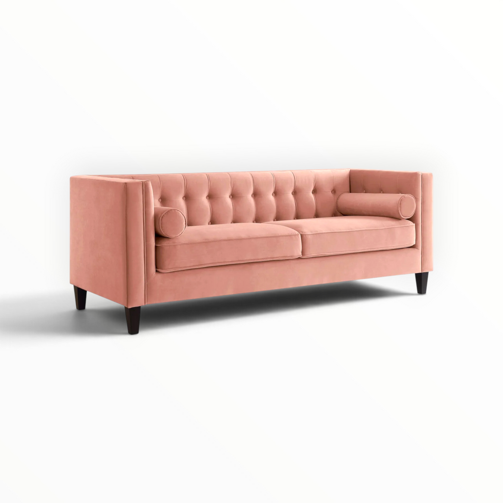 Blush 3 Seater Sofa – Dimension Diagram Showing W 74 in x D 30 in x H 32 in