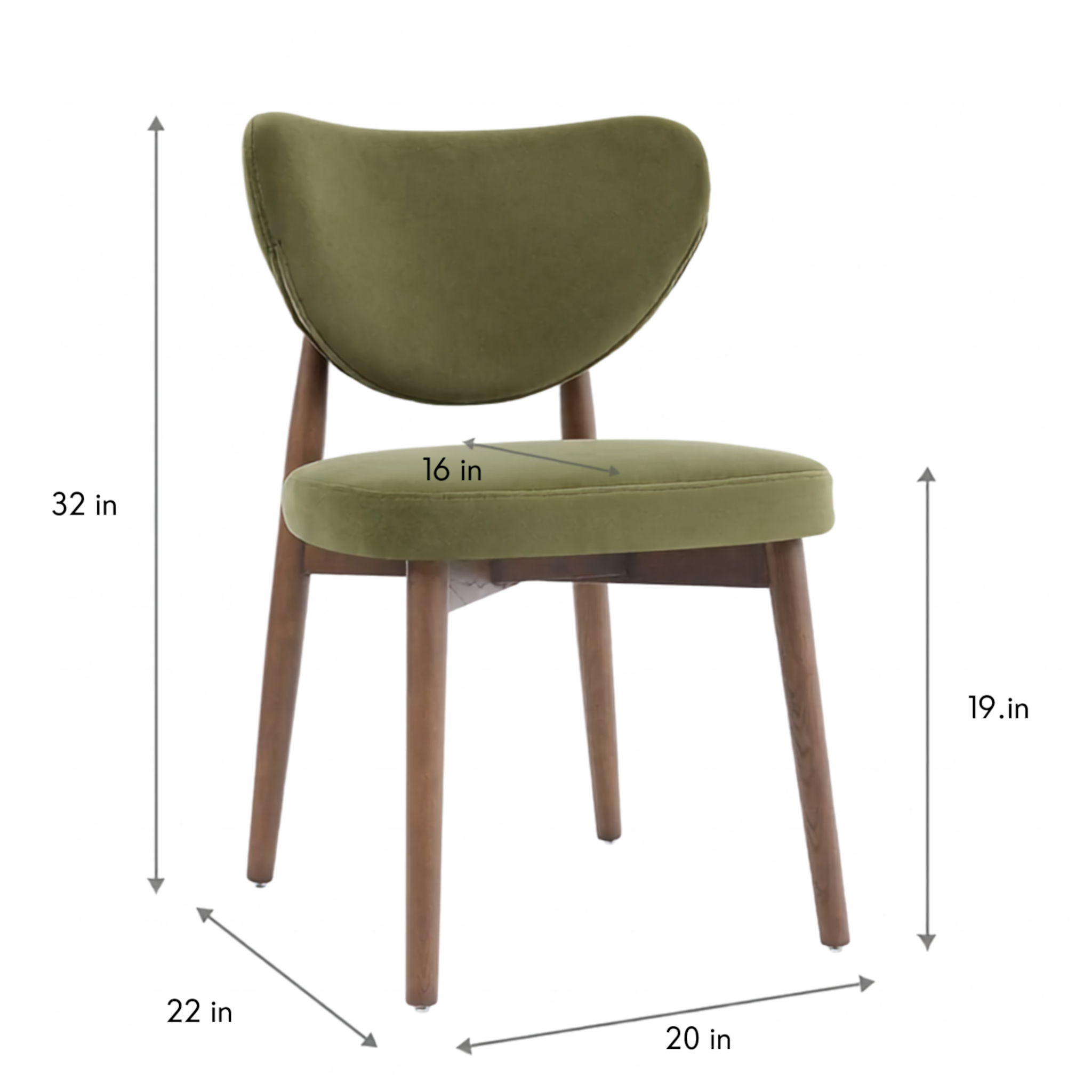 Emerald 4-seater dining set – side angle showing teakwood legs and upholstered seat