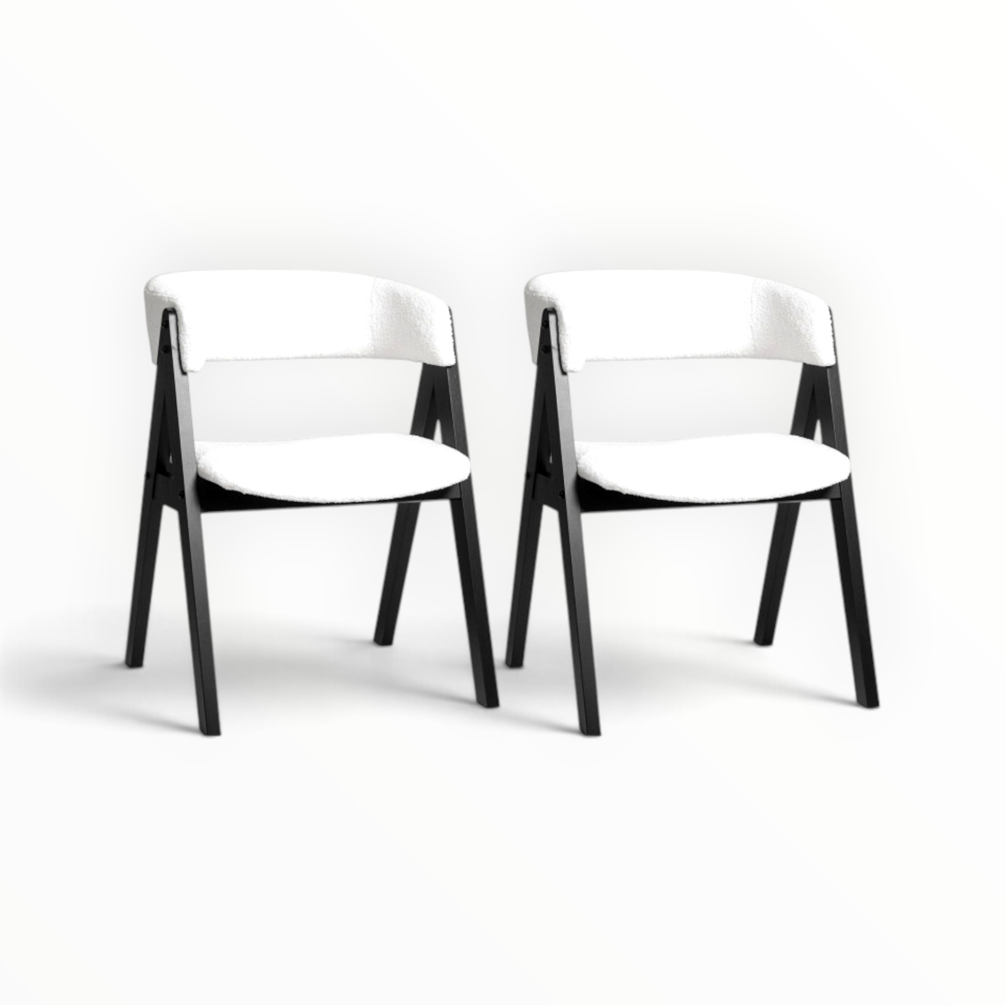 Nero 2-Seater Dining Set | Teakwood A-Frame | Small Space Dining