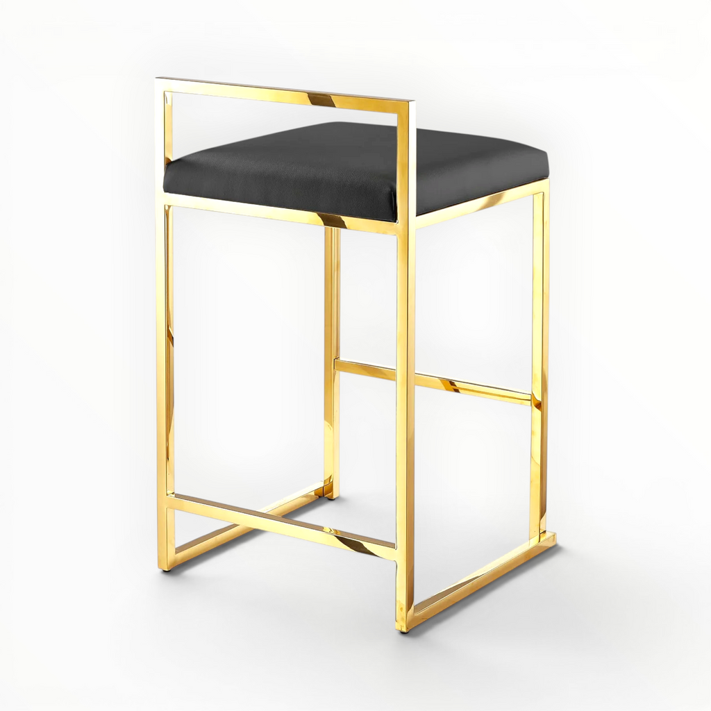 Zane Steel Bar Stool – Customisable Upholstery