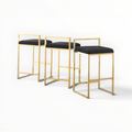 Zane Steel Bar Stool – Customisable Upholstery