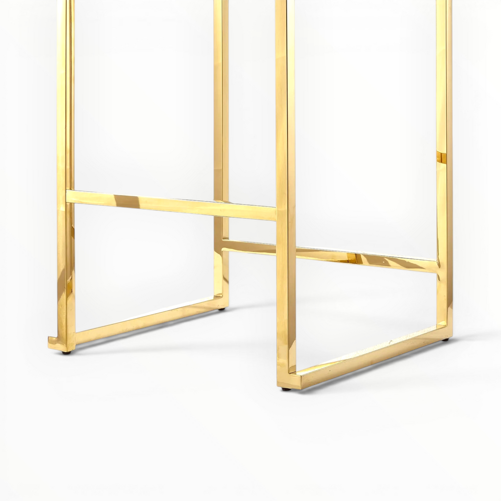 Zane Steel Bar Stool – Customisable Upholstery